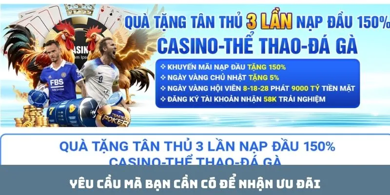 Yêu cầu mà bạn cần có để nhận ưu đãi